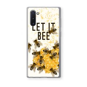 CaseCompany Let it bee: Samsung Galaxy Note 10 Transparant Hoesje