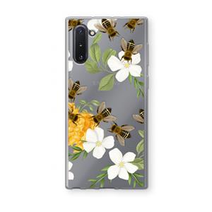 CaseCompany No flowers without bees: Samsung Galaxy Note 10 Transparant Hoesje