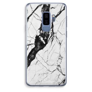 CaseCompany Witte marmer 2: Samsung Galaxy S9 Plus Transparant Hoesje