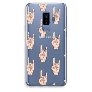 CaseCompany Rock: Samsung Galaxy S9 Plus Transparant Hoesje