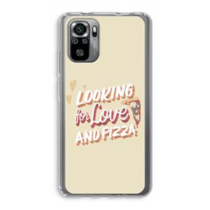 CaseCompany Pizza is the answer: Xiaomi Redmi Note 10S Transparant Hoesje