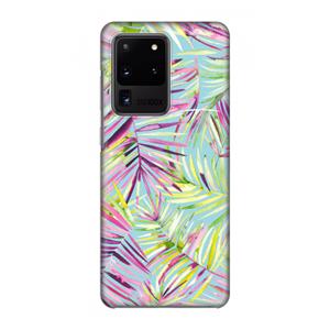 CaseCompany Tropical Palms Blue: Volledig geprint Samsung Galaxy S20 Ultra Hoesje