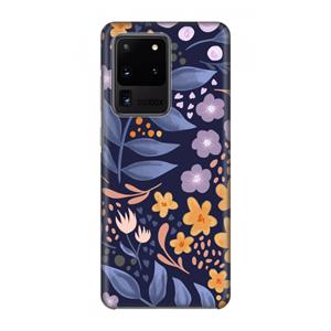 CaseCompany Flowers with blue leaves: Volledig geprint Samsung Galaxy S20 Ultra Hoesje
