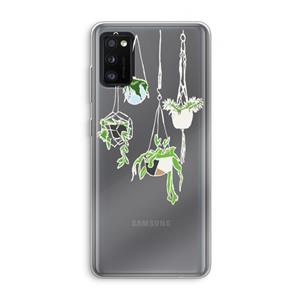CaseCompany Hang In There: Samsung Galaxy A41 Transparant Hoesje