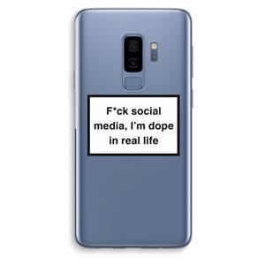CaseCompany I'm dope: Samsung Galaxy S9 Plus Transparant Hoesje