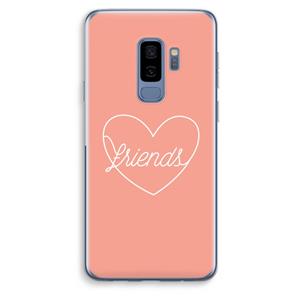 CaseCompany Friends heart: Samsung Galaxy S9 Plus Transparant Hoesje
