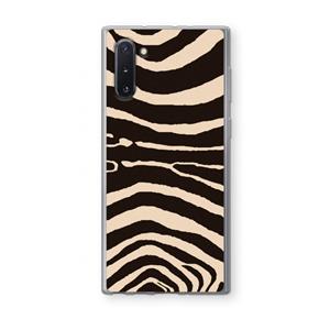 CaseCompany Arizona Zebra: Samsung Galaxy Note 10 Transparant Hoesje