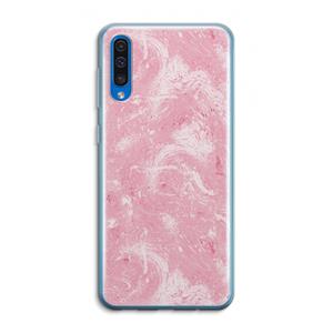 CaseCompany Abstract Painting Pink: Samsung Galaxy A50 Transparant Hoesje