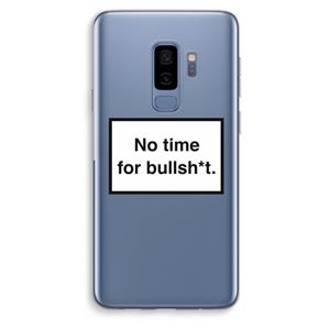 CaseCompany No time: Samsung Galaxy S9 Plus Transparant Hoesje