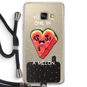 CaseCompany One In A Melon: Samsung Galaxy A3 (2016) Transparant Hoesje met koord