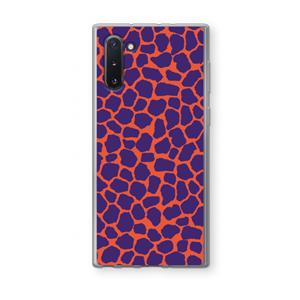 CaseCompany Purple Giraffe: Samsung Galaxy Note 10 Transparant Hoesje