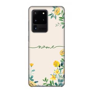CaseCompany Gele bloemen: Volledig geprint Samsung Galaxy S20 Ultra Hoesje
