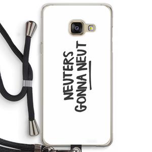 CaseCompany Neuters: Samsung Galaxy A3 (2016) Transparant Hoesje met koord