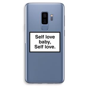 CaseCompany Self love: Samsung Galaxy S9 Plus Transparant Hoesje
