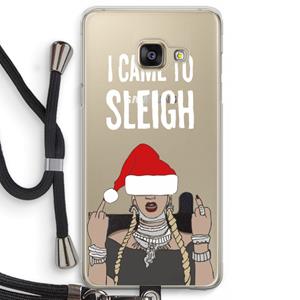 CaseCompany Came To Sleigh: Samsung Galaxy A3 (2016) Transparant Hoesje met koord