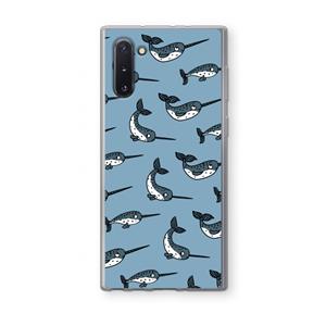 CaseCompany Narwhal: Samsung Galaxy Note 10 Transparant Hoesje
