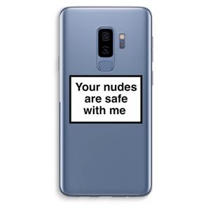 CaseCompany Safe with me: Samsung Galaxy S9 Plus Transparant Hoesje