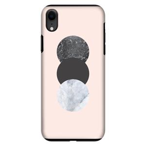 CaseCompany Marmeren cirkels: iPhone XR Tough Case