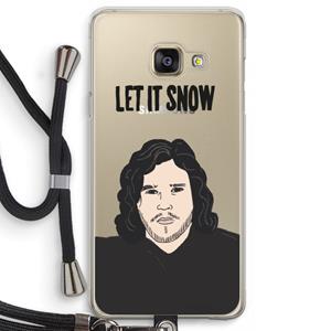 CaseCompany Let It Snow: Samsung Galaxy A3 (2016) Transparant Hoesje met koord