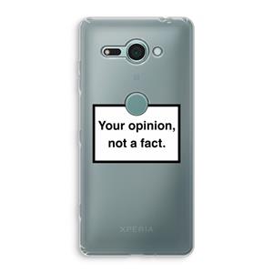 CaseCompany Your opinion: Sony Xperia XZ2 Compact Transparant Hoesje