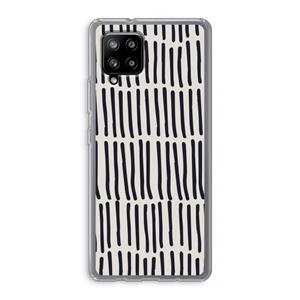 CaseCompany Moroccan stripes: Samsung Galaxy A42 5G Transparant Hoesje