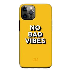 CaseCompany No Bad Vibes: iPhone 12 Pro Tough Case