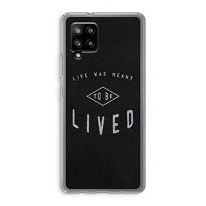 CaseCompany To be lived: Samsung Galaxy A42 5G Transparant Hoesje