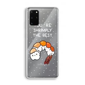 CaseCompany You're Shrimply The Best: Samsung Galaxy S20 Plus Transparant Hoesje