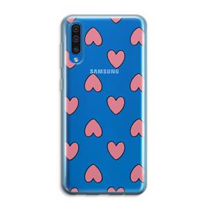 CaseCompany Ondersteboven verliefd: Samsung Galaxy A50 Transparant Hoesje