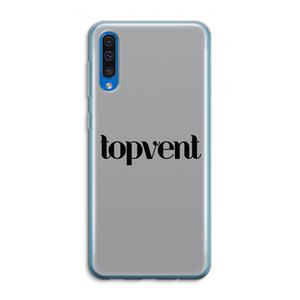 CaseCompany Topvent Grijs Zwart: Samsung Galaxy A50 Transparant Hoesje
