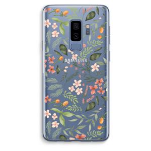 CaseCompany Sweet little flowers: Samsung Galaxy S9 Plus Transparant Hoesje