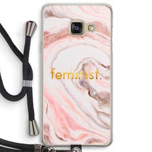 CaseCompany Feminist: Samsung Galaxy A3 (2016) Transparant Hoesje met koord