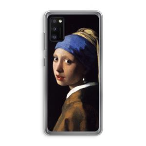 CaseCompany The Pearl Earring: Samsung Galaxy A41 Transparant Hoesje
