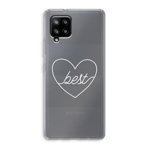 CaseCompany Best heart pastel: Samsung Galaxy A42 5G Transparant Hoesje