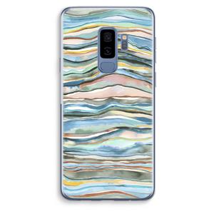 CaseCompany Watercolor Agate: Samsung Galaxy S9 Plus Transparant Hoesje