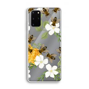 CaseCompany No flowers without bees: Samsung Galaxy S20 Plus Transparant Hoesje