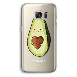 CaseCompany Avocuddle: Samsung Galaxy S7 Transparant Hoesje