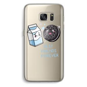 CaseCompany Best Friend Forever: Samsung Galaxy S7 Transparant Hoesje