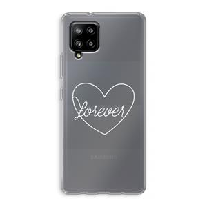CaseCompany Forever heart pastel: Samsung Galaxy A42 5G Transparant Hoesje