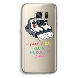CaseCompany Smile: Samsung Galaxy S7 Transparant Hoesje