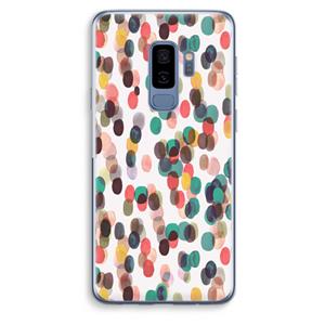 CaseCompany Tropical Dots: Samsung Galaxy S9 Plus Transparant Hoesje