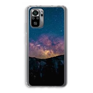 CaseCompany Travel to space: Xiaomi Redmi Note 10S Transparant Hoesje
