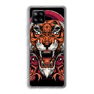CaseCompany Tiger and Rattlesnakes: Samsung Galaxy A42 5G Transparant Hoesje