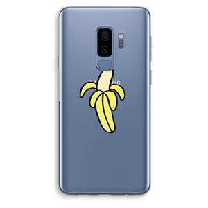 CaseCompany Banana: Samsung Galaxy S9 Plus Transparant Hoesje