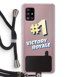 CaseCompany Victory Royale: Samsung Galaxy A51 5G Transparant Hoesje met koord