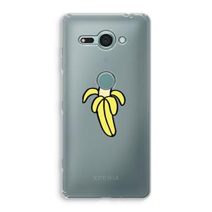 CaseCompany Banana: Sony Xperia XZ2 Compact Transparant Hoesje