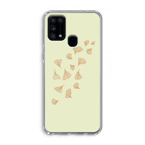 CaseCompany Falling Leaves: Samsung Galaxy M31 Transparant Hoesje