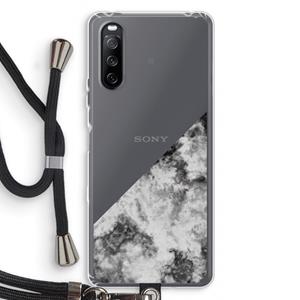 CaseCompany Onweer: Sony Sony Xperia 10 III Transparant Hoesje met koord