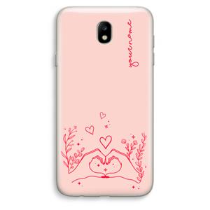 CaseCompany Love is in the air: Samsung Galaxy J7 (2017) Transparant Hoesje