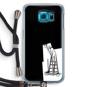 CaseCompany Musketon Painter: Samsung Galaxy S6 Transparant Hoesje met koord